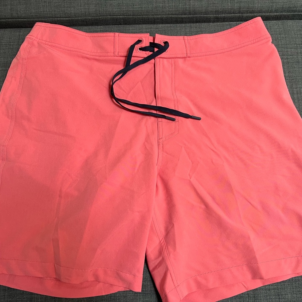 Southern Tide XL salmon swim trunks with mesh liner